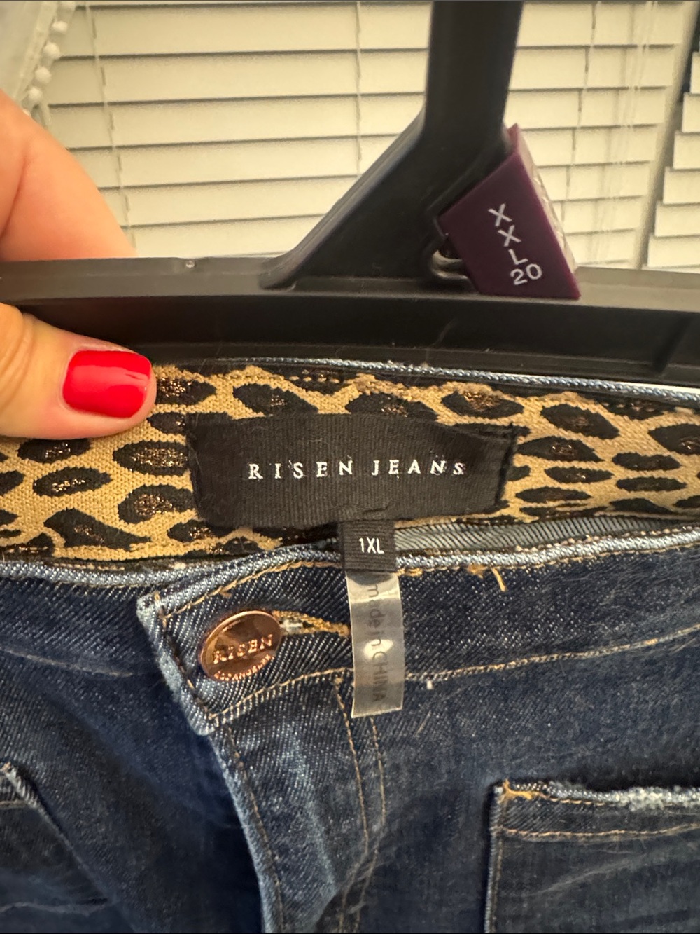 RISEN JEANS Women's Dark Blue Flare & Wide Leg Jeans - 1XL
